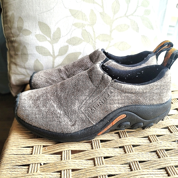 Merrell Women's Waterproof Jungle Moc Suede Shoes Size 6 in Gray - Picture 5 of 16